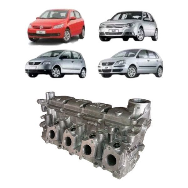 Cabeçote Retificado Gol Golf Ea111 1.6 2005 2018 S/ Comando