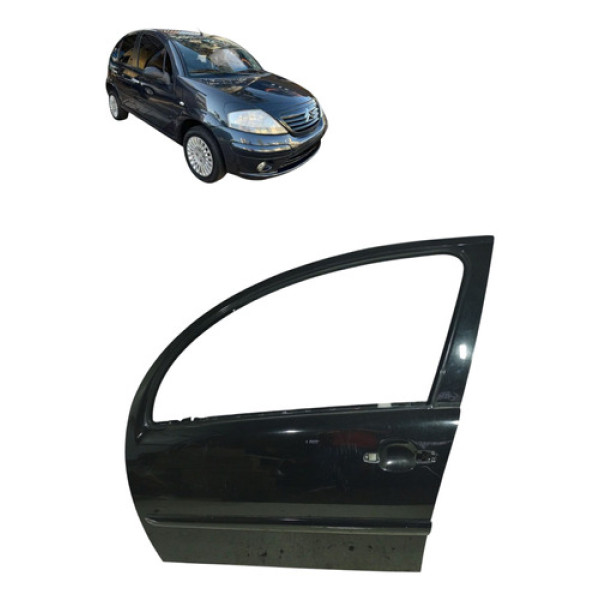 Porta Dianteira Citroen C3 2003 2012 Esquerda