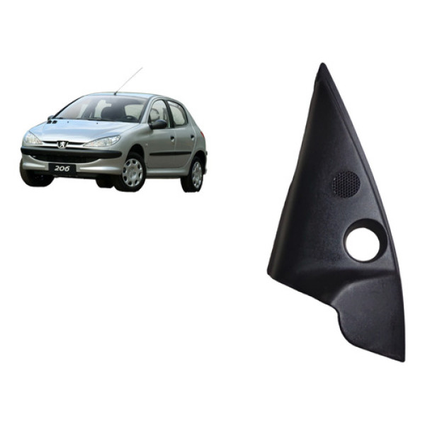 Acabamento Interno Retrovisor Esquerdo Peugeot 206 01 A 10