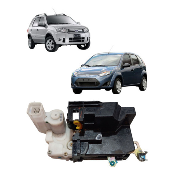 Fechadura Eletrica Porta Dianteira Fiesta 2003 2012 Esquerda