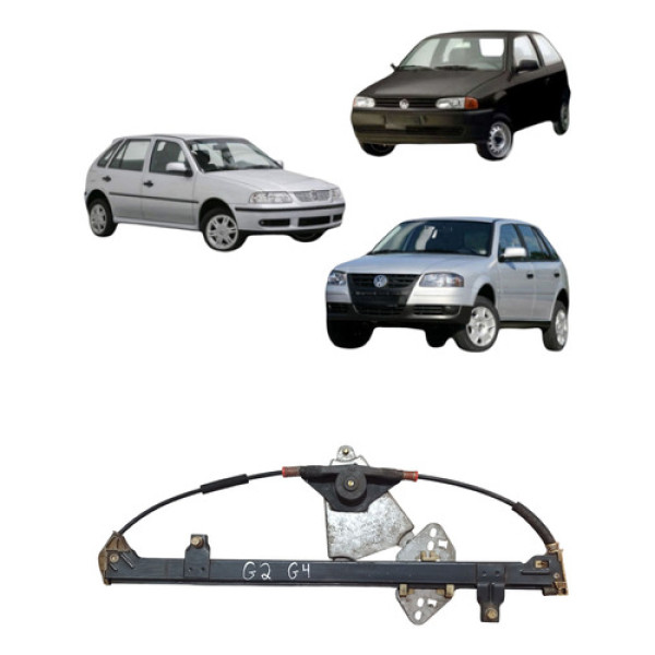 Maquina Vidro Manual Traseira G2 G3 G4 1996 2014 Esquerda
