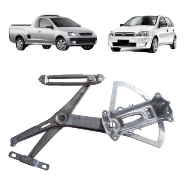 Máquina Vidro Manual Corsa 2003 2012 Direita 
