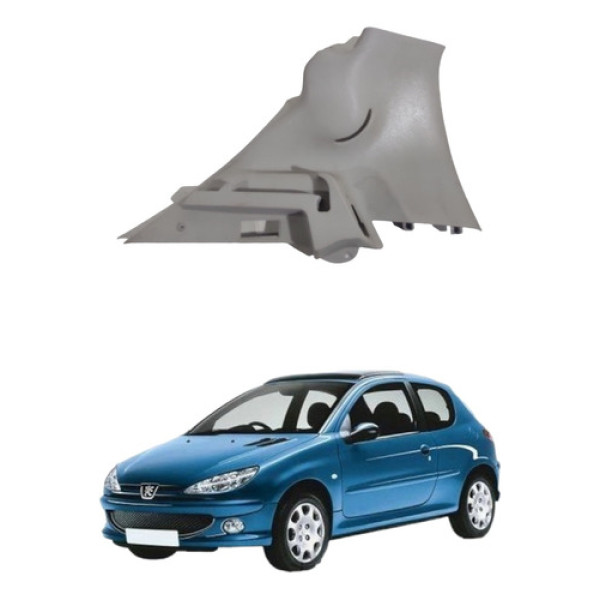 Suporte Bagagito Tampão Esquerdo Peugeot 206 2004 A 2008