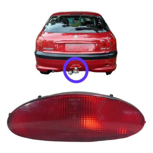 Lanterna Neblina 206 Traseiro Central 1999 A 2008