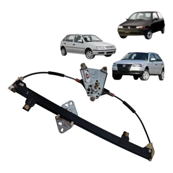 Maquina Vidro Manual Traseiro Gol G2 G3 G4 1994 2014 Direito