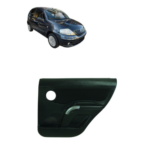 Forro Porta Traseira Citroen C3 2003 2012 Direita
