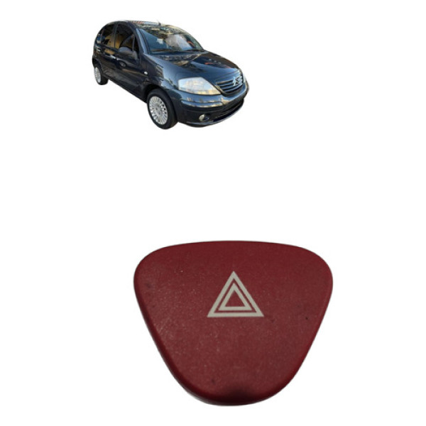 Botao Pisca Alerta Citroen C3 2003 2012
