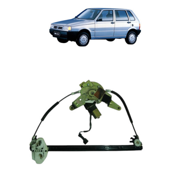 Maquina Vidro Eletrico Dianteira Uno 1995 1999 Esquerda