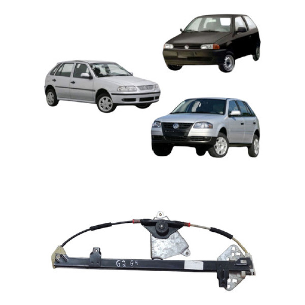 Maquina Vidro Manual Traseira G2 G3 G4 1996 2014 Esquerda