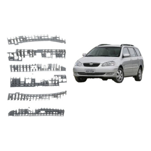 Kit Guia Parachoque Corolla Fielder 2003 A 2008