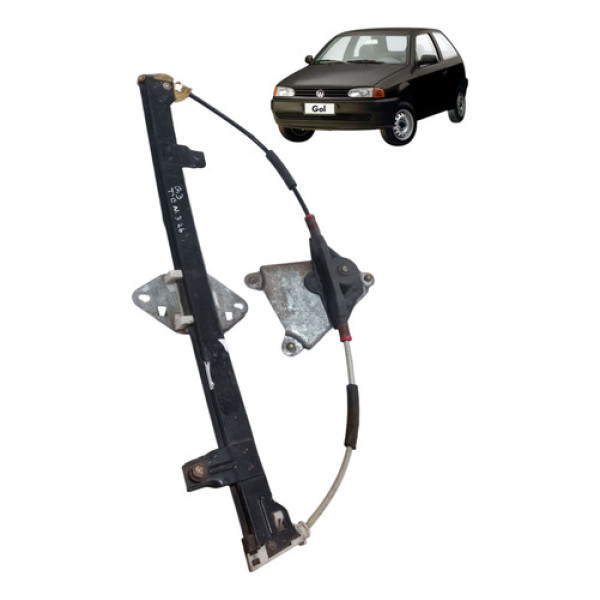 Máquina Vidro Manual Traseira Gol G2 G3 1996 2005 Esquerda