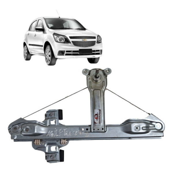 Maquina Vidro Manual Traseiro Agile 2009 2014 Direito