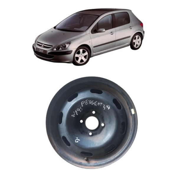 Roda Ferro Peugeot 307 Aro 15 4 Furos