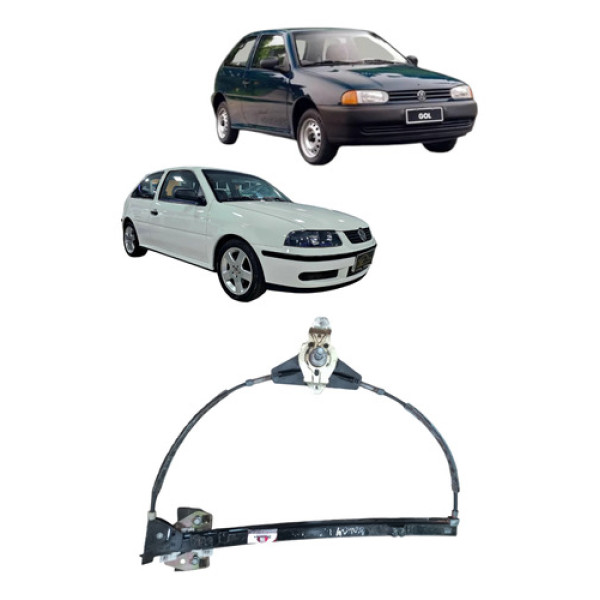 Máquina Vidro Manual Esquerda Gol G2 G3 1996 A 2005