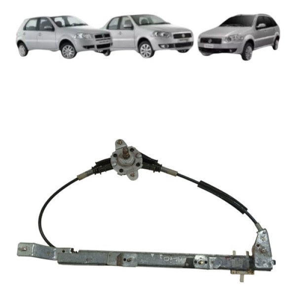 Maquina Vidro Manual Traseira Palio Siena 1996 2012 Direita