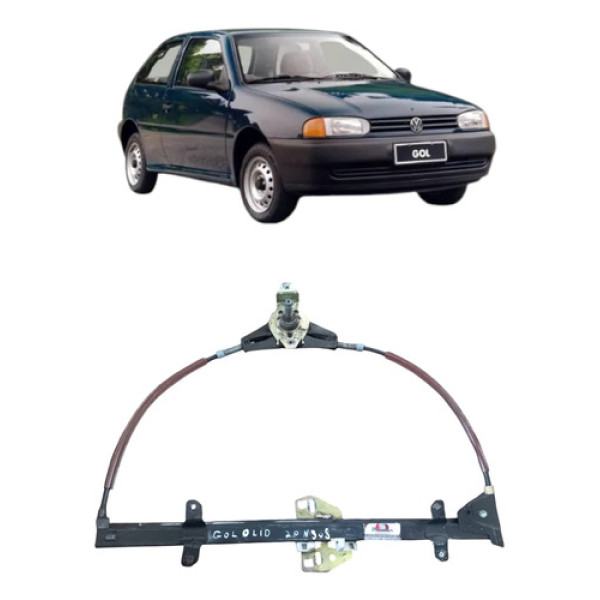 Máquina Vidro Manual Direita Gol G2 1996 A 2000