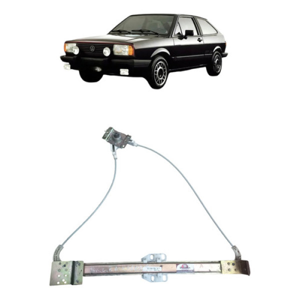 Máquina Vidro Manual Esquerda Gol Quadrado Bx 1980 A 1986