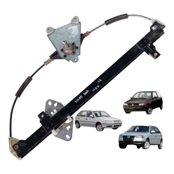 Maquina Vidro Manual Traseiro Gol G2 G4 1994 2014 Esquerdo