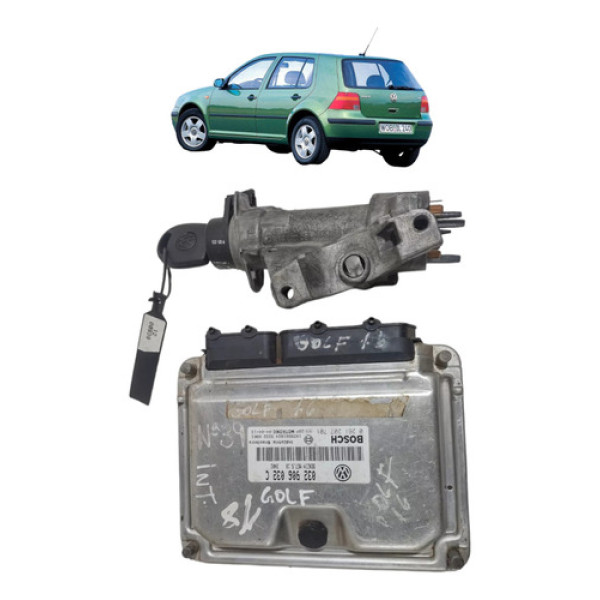 Kit Code Módulo Injeção Volkswagen Golf 1.6 2001 2006