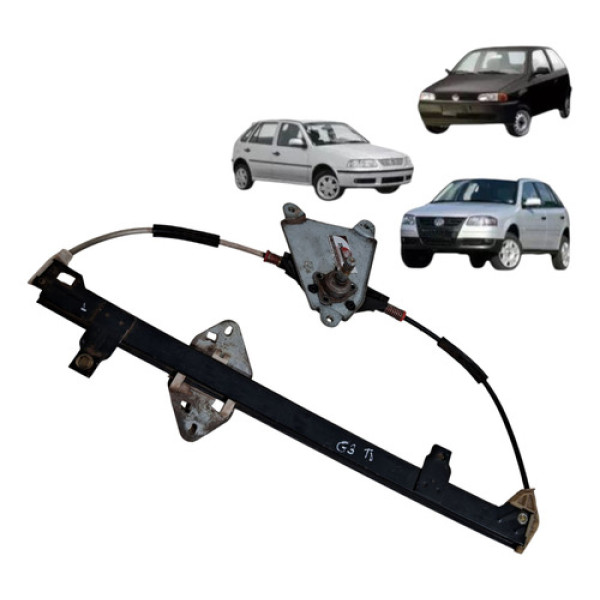 Maquina Vidro Manual Traseiro Gol G2 G3 G4 1994 2014 Direito