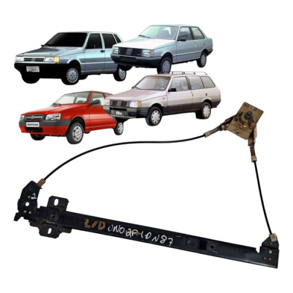 Maquina Vidro Manual Elba Premio Uno 1985 2013 Direito 2p