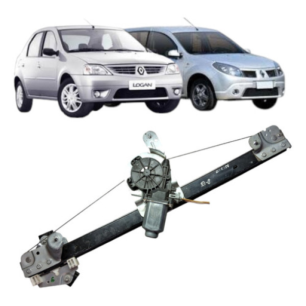 Maquina Vidro Elétrico Dianteira Esquerda Sandero 08 A 14