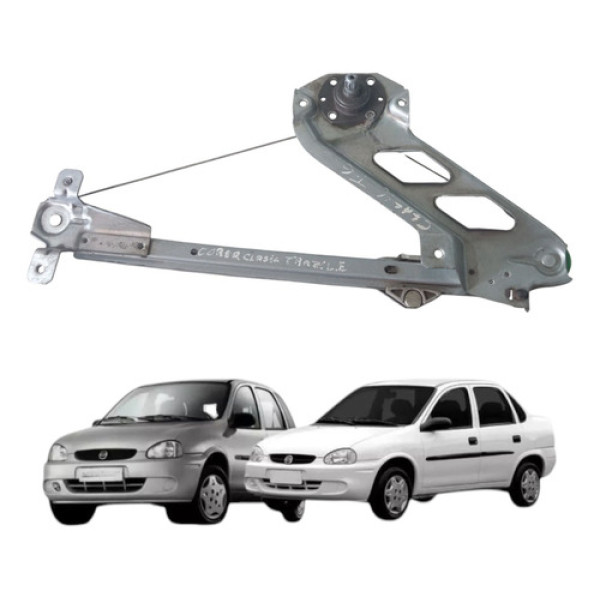 Maquina Vidro Manual Traseira Corsa 1994 2016 Esquerdo