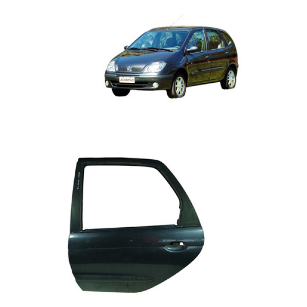 Porta Traseira Renault Scenic 2003 2010 Esquerda