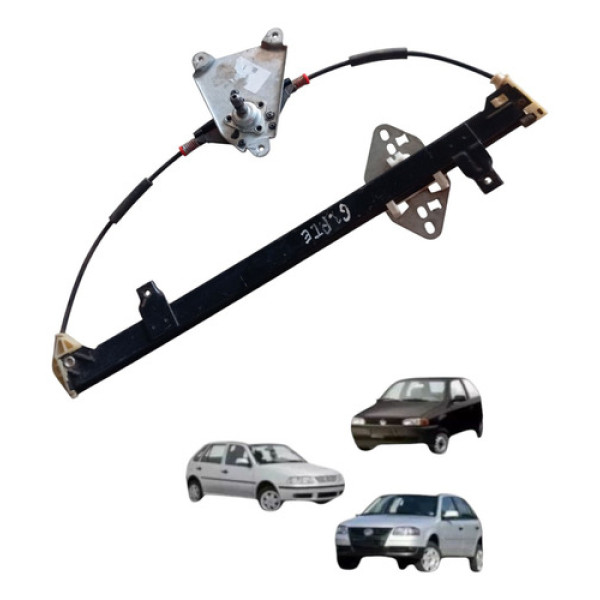 Maquina Vidro Manual Traseiro Gol G2 G4 1994 2014 Esquerdo
