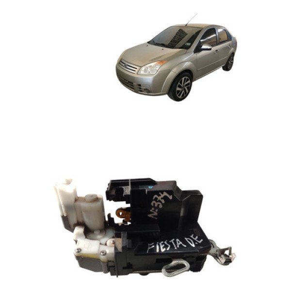 Fechadura Eletrica Porta Dianteira Fiesta 2002 2012 Esquerda