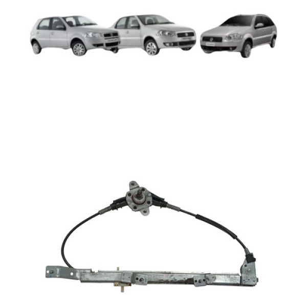 Maquina Vidro Manual Traseira Palio Siena 1996 2012 Direita