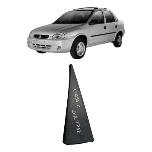 Moldura Interna Porta Traseira Direita Corsa 1996 A 2016