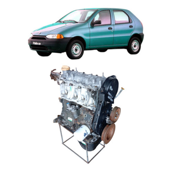 Motor Parcial Palio 1.0 8v Fiasa Gasolina Injetado 1997 2001