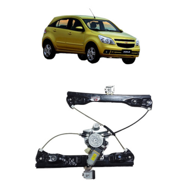 Máquina Vidro Elétrico Dianteiro Esquerdo Agile 2009 A 2016