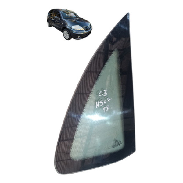Vidro Fixo Lateral Traseira C3 2003 2012 Direita
