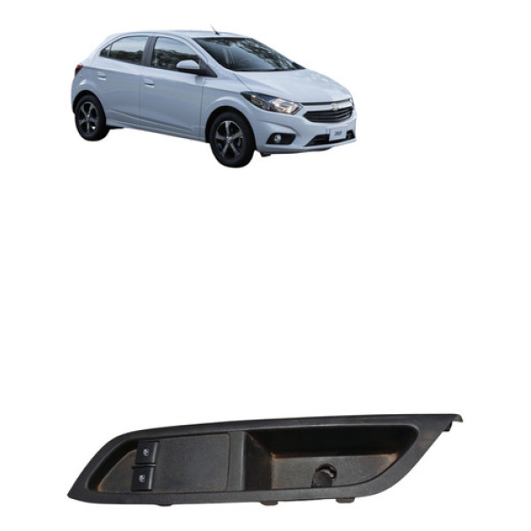 Moldura Botao Vidro Eletrico Dianteiro Onix 2019 Esquerdo