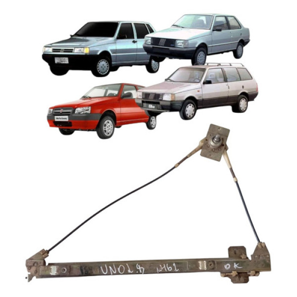 Maquina Vidro Manual Elba Premio Uno 1985 2013 Direito 2p