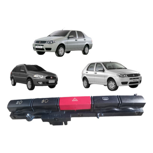 Botão  Pisca Alerta Palio 2004 A 2010