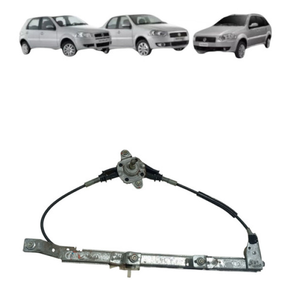 Maquina Vidro Manual Traseira Palio Siena 1996 2012 Direita